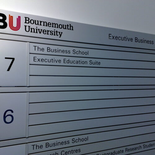 Bournemouth University wayfinding slatz 7