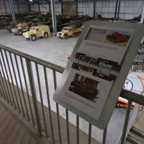 Bovington Tank Musium Galvanized Steel Stands with Digiprint 1 2