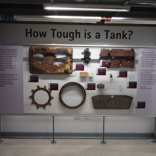 Bovington Tank Musium Reverse Printed Vinyl onto Clear Acrylic Display 2