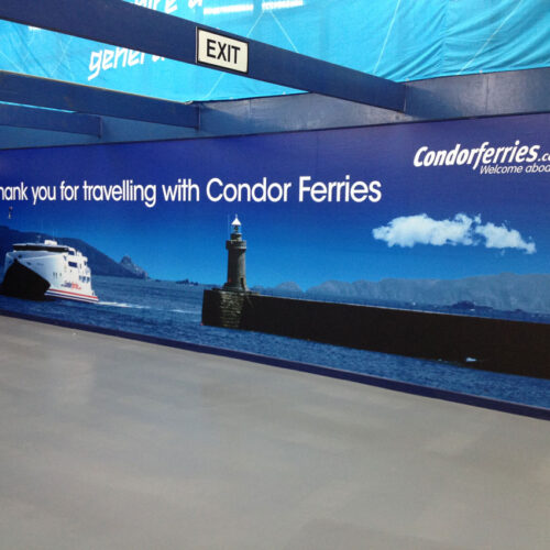 Condor Ferry Terminal Digitally printed backdrop graphics 5