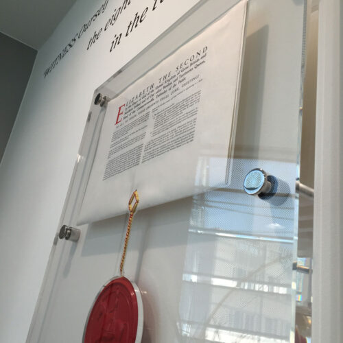 cima london wall graphics display case commercial office