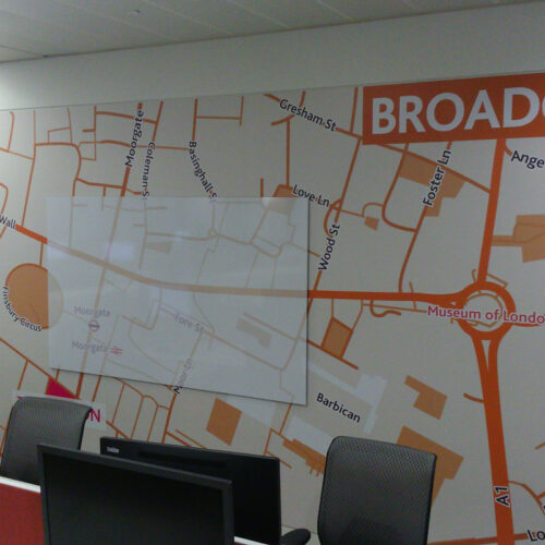 cima london wall graphics dry wipe commercial office