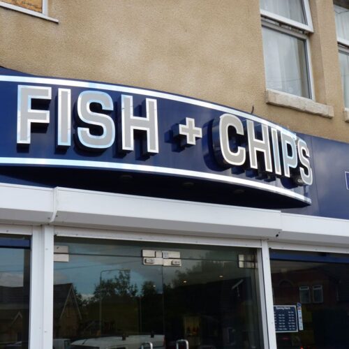 daniels hamworthy retail takeaway 3d lettering