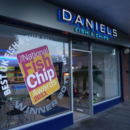 daniels littlemoor retail takeaway 3d lettering h 1