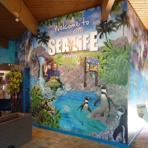 sealife weymouth attraction internal printed wallpaper b