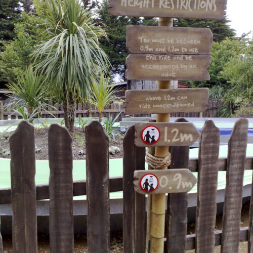 sealife weymouth leisure visitor attraction themed bamboo wood sign writing